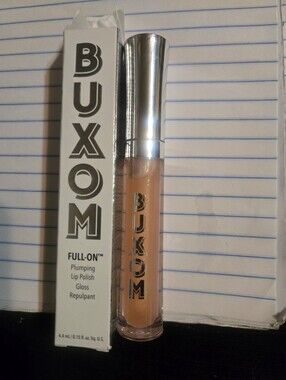 Buxom Full-On Plumping Lip Polish — Nude Peach Gloss Shade DYLAN